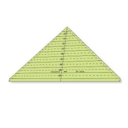 Régua Para Patchwork Triângulo 90 graus x 20 cm - 26347