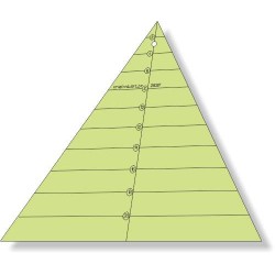 Triângulo 60 graus x 20 cm x 6 pétalas - 26037