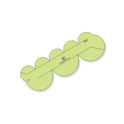 Gabarito Para Patchwork e Quilting Modelo Curvas - 45 e 80 - 26003