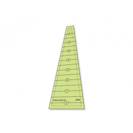 Gabarito Para Patchwork - Triângulo Dresden 18 Graus X 8,5" Pol X 20 Pétalas - 26142