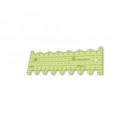 Régua para Quilting Ondas Pequenas - 12 mm - Scalop - 26494