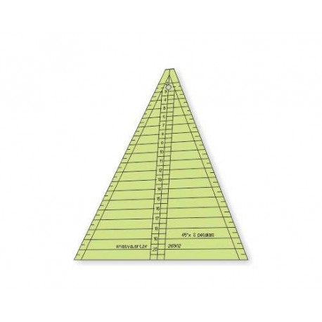 Triângulo 45 graus x 22 cm x 8 pétalas sem ponta - 26302
