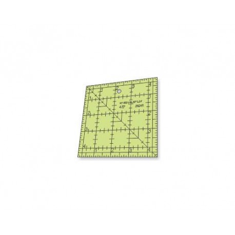 Régua para Patchwork - Quadrado 4,5" pol simples - 26285