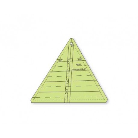 Triângulo 60 graus x 6" pol x 6 pétalas - 26294