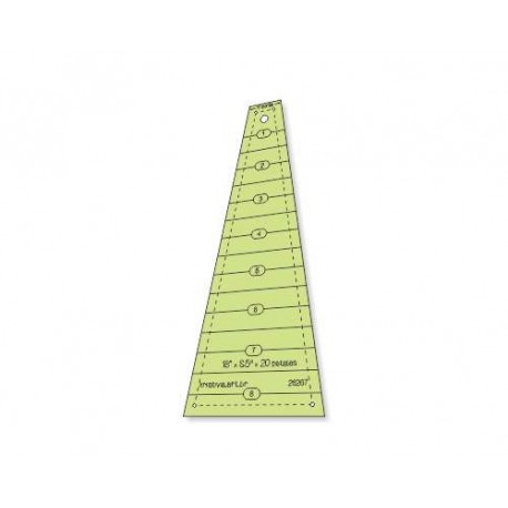 Triângulo Dresden 18 graus x 8,5" pol x 20 pétalas - ponta de 1" pol - 26267