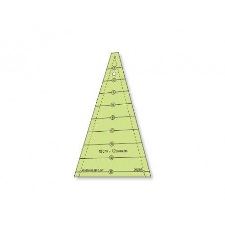 Triângulo Dresden 30 graus x 18 cm x 12 pétalas com ponta - 26255