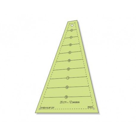 TRIÂNGULO DRESDEN 30 GRAUS x 20 CM x 12 PÉTALAS