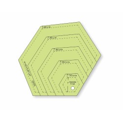 Hexágonos Combinados - 1, 2, 3, 4 e 5" pol - 26078